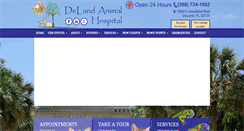 Desktop Screenshot of delandanimalhospital.com